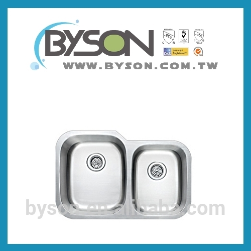 BYSON	DK92738	Taiwan Faucet Manufacturer	Double Bowl Top-Mount Drop-In Stainless Steel	Kitchen Sink