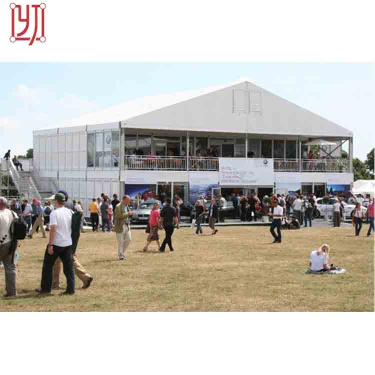 Fireproof double deck exhibition tent