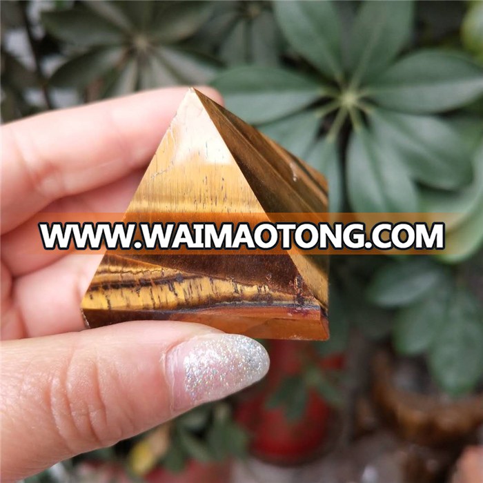 Perfect Natural Tiger Eye Stone Pyramids,High Polished Tiger Eye Stone Carved Pyramids