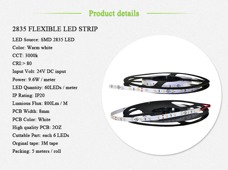 Custom High Bright White Cheap Light LED Strip