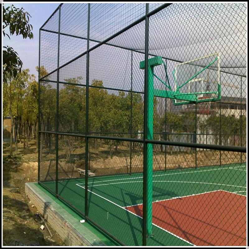 PVC-coated construction chain link fence