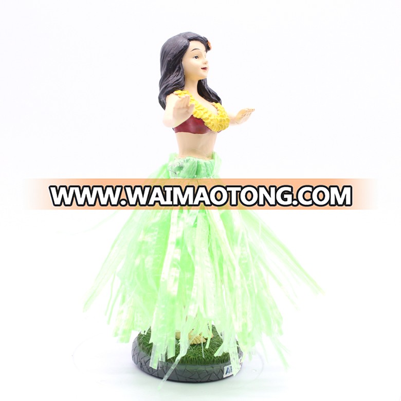 China wholesale polyresin hula girl dashboard bobble heads