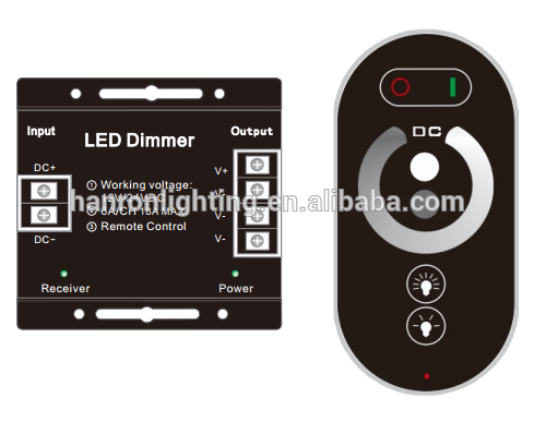 Wireless RF dimmable led dimmer controller for single color led strip