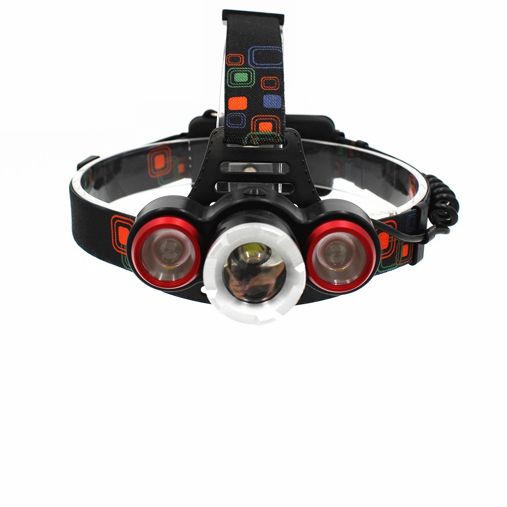 KC FIRE XML-T6 1600 lumens rechargeable high power headlamp with XPE led