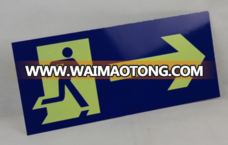 China suppliers Safety Emergency Luminous Exit Sign Custom