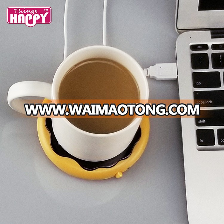 Factory Price Good Quality Funny Donut Shape USB Portable Mug Warmer