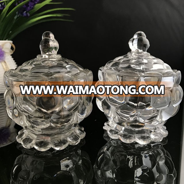 small candy case crystal candy glass jar