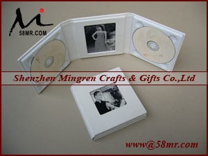 Ivory Nice Leather CD DVD Case Holder Album