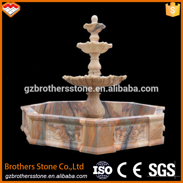 Big pond natural stone square water fountain price