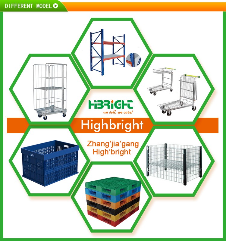 Supermarket heavy duty transporter warehouse platform trolley