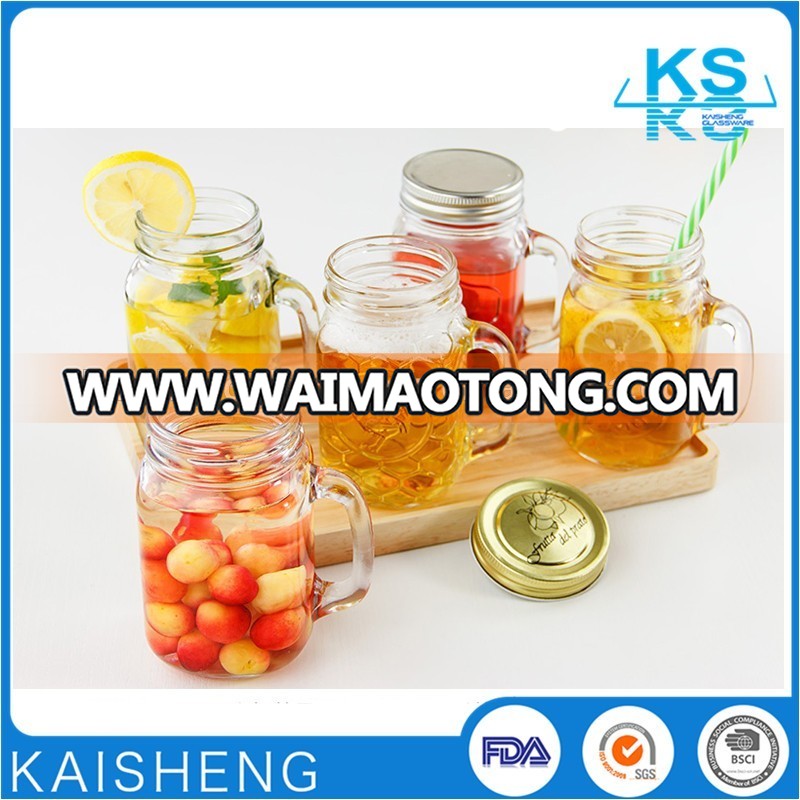 Glass Material and Acid Etch Surface Handling mason glass jars