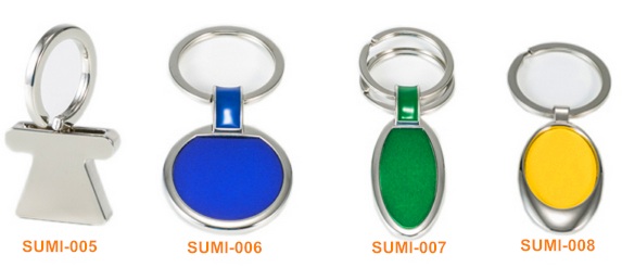 Custom LOGO design metal name sublimation blank keychain/keyring