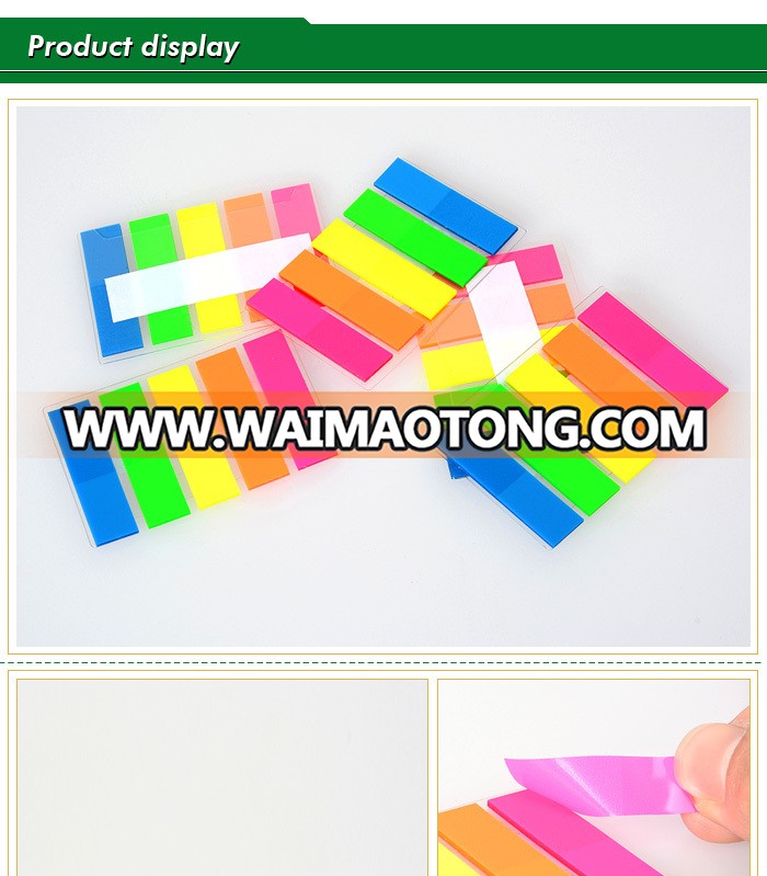 colorful PET page marker,adhesive sticky note in shenzhen