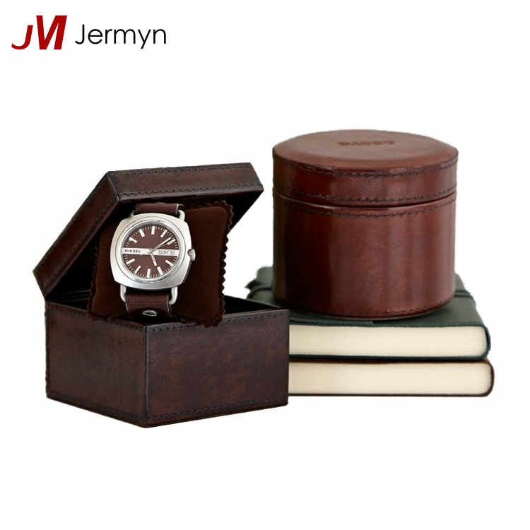 Made in China luxury custom leather single watch packaging box