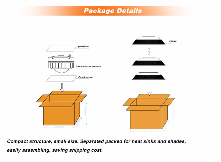 UL DLC Industrial LED High Bay Light 150w