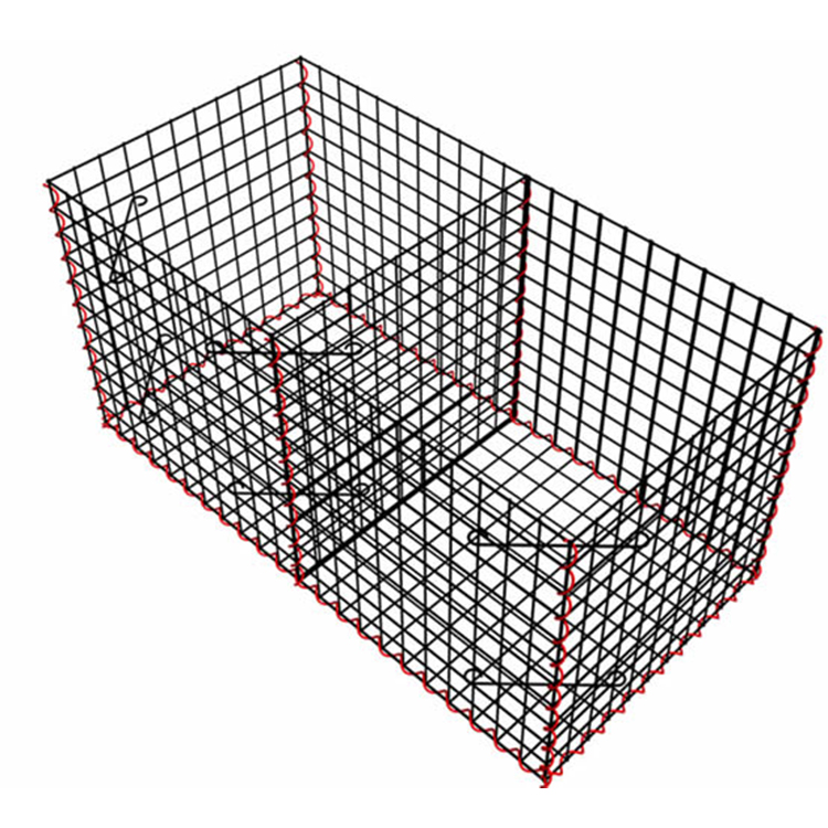 High corrosion resistance galvanized welded gabion box wire mesh for protect stone wall