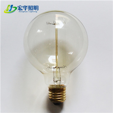 G95 Clear yellow light globe Edison style vintage bulb for home decoration