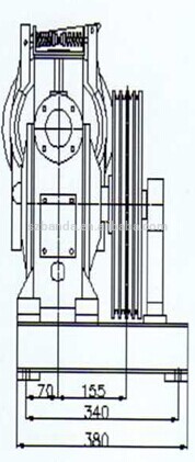 VVVF Elevator Geared Traction Machine BD-XD120, Lift Motor