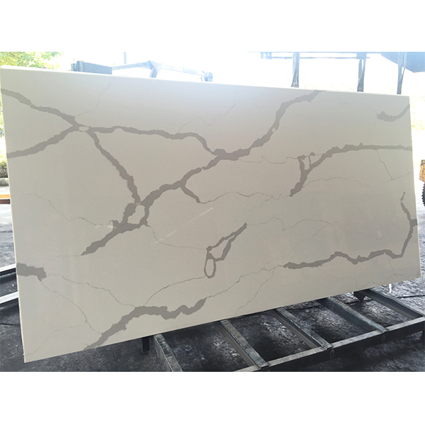 Wholesale Thin Aggregate Syntenic White Largest Size Color Sand Statuary Milky Smokey Ore Calacatta Quartz Slab Good Price