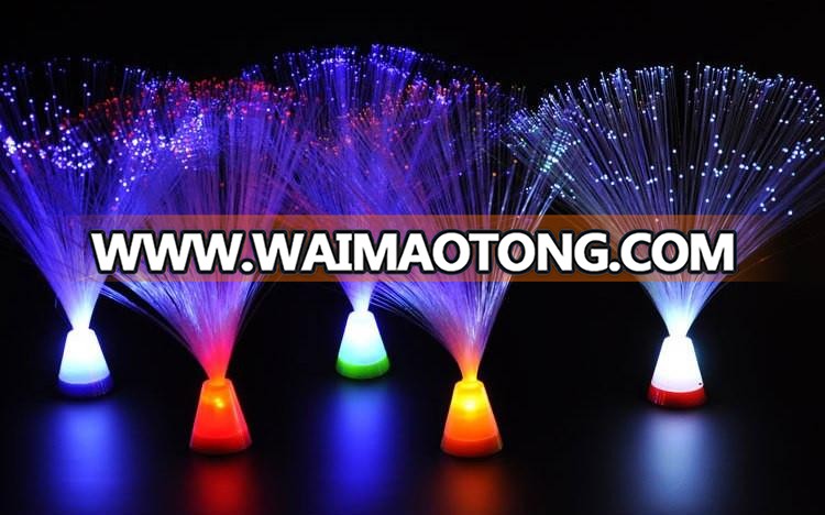 10.5" Wedding party decorative LED FIBER OPTIC color change table lamp