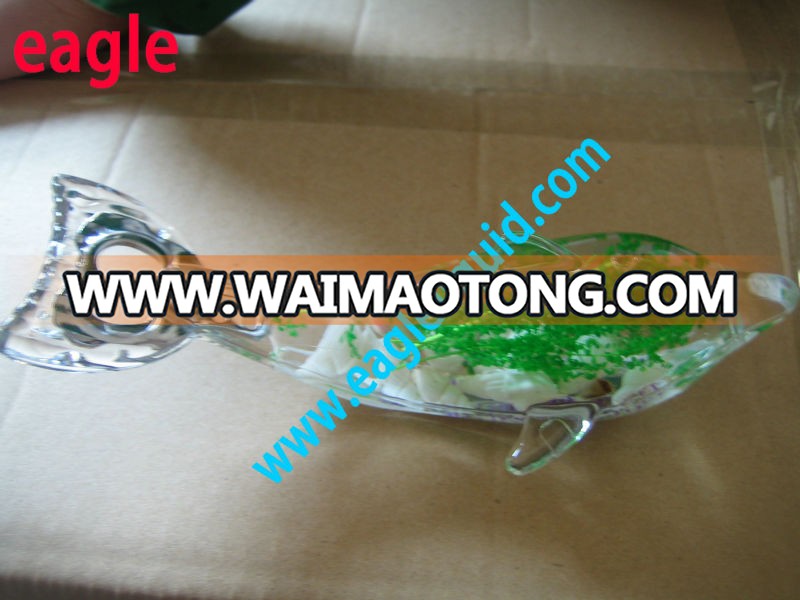 Factory Dolphin Shape Bottle Opener Liquid Filled Floating Fridge Magnet Promotion Souvenir Gifts