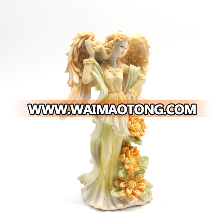 OEM creative design polyresin garden crafts fairy figurines statues for sale