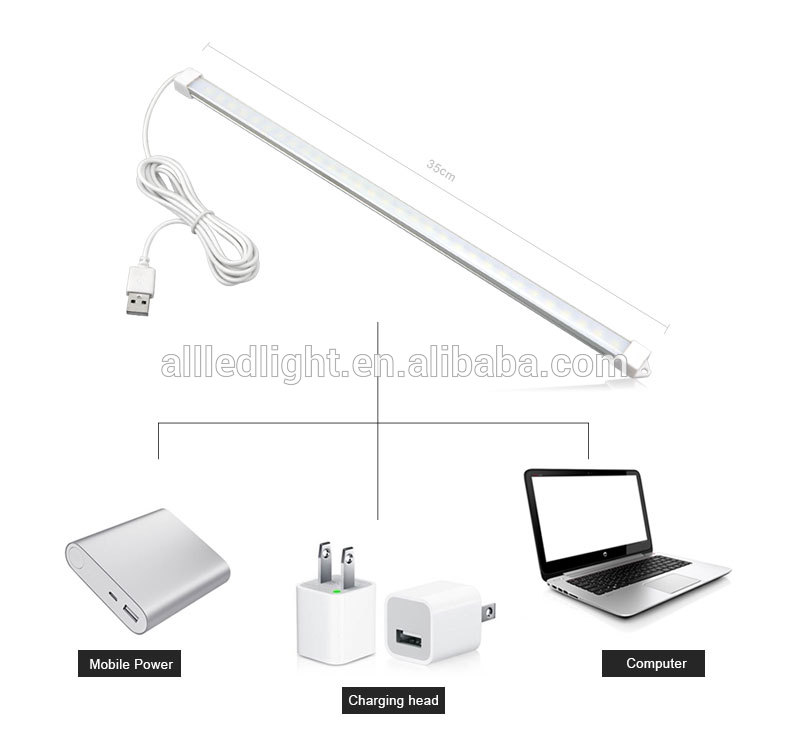 USB Powered LED Bar Light DC 5V Eye Protection LED Rigid Strip LED Reading Light Table Lamp Kids Study Night Lighting