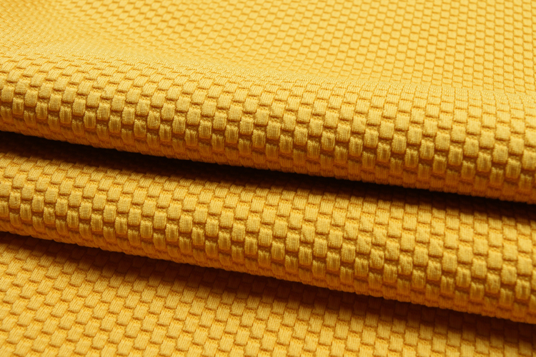 High quality corn grain polyester mixed spandex fabric of clothes textile cloth