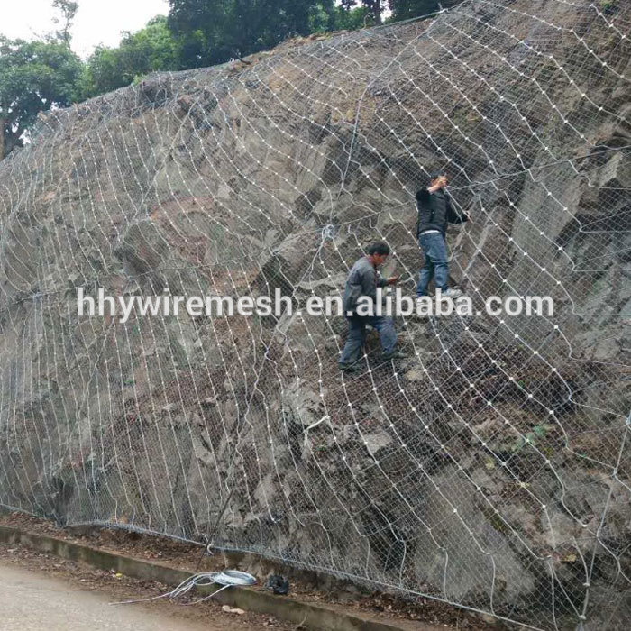 SNS Rockfall slope protection netting stainless steel wire rope mesh net price