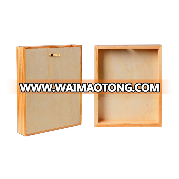 Wholesale high quality wall hanging wooden shadow box frame