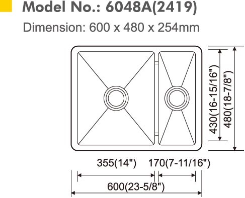 1.2mm sus304 rectangular undermount sink stainless steel kitchen sink