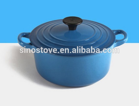 Enamel cast iron cookware casserole pot