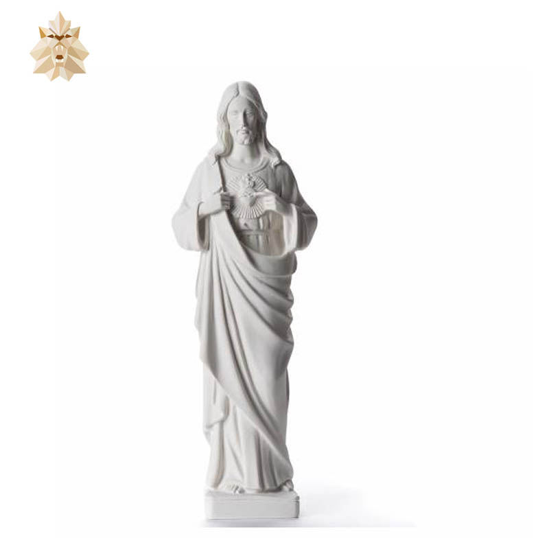 White Marble Jesus Christ Sculpture Carving NTBA-004