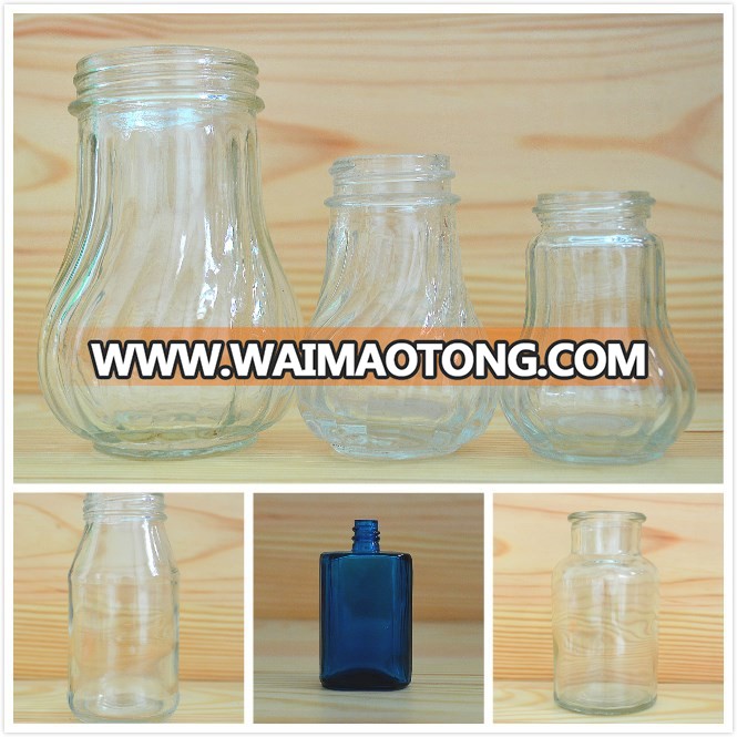 mini empety glass jar cup salt and pepper shakers and 40ml mini jar for salt