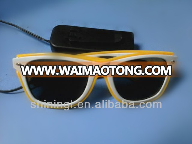 el wire glasses flashing glow sunglasses