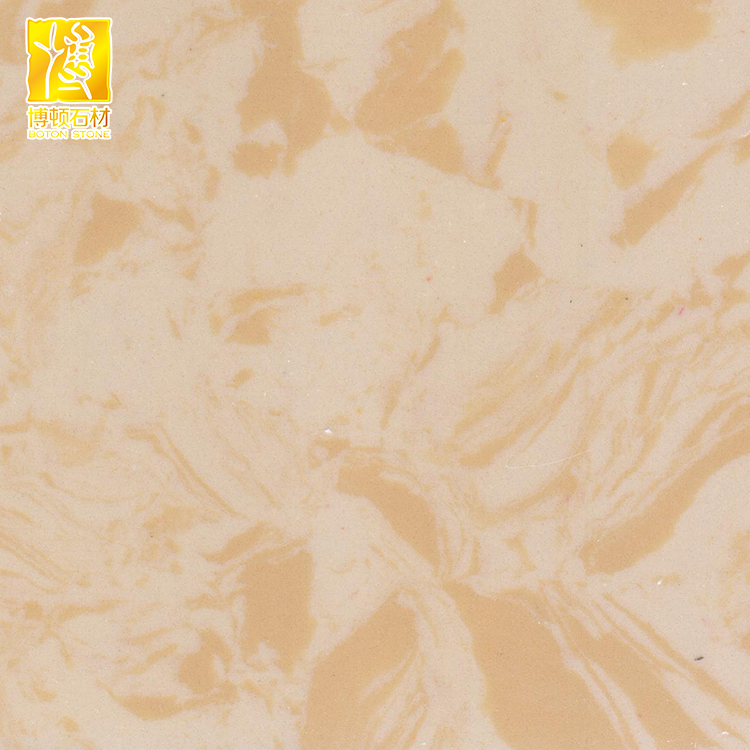 High quality beige artificial marble stone slabs flooring