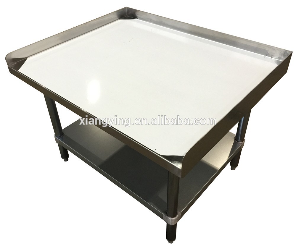 NSF Approval Popular Design 2 Tiers Stainless Steel Equipment Stand with Backsplash for Commercial Kitchen or Restaurant