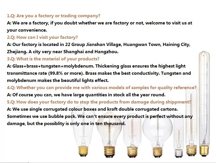 E27 40W 120 V/230V Edison Antique Vintage Light Incandescent Bulb G80 G95 G125 Edison Globe Lamp