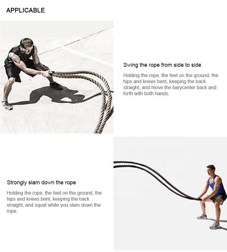 OKPRO Fitness Gym Power Training Battle Rope