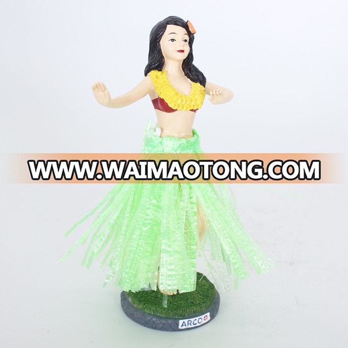 China wholesale polyresin hula girl dashboard bobble heads