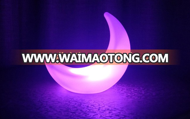 Changing Color Wireless Touch Sensitive Led Crescent Moon Light Table Lamp