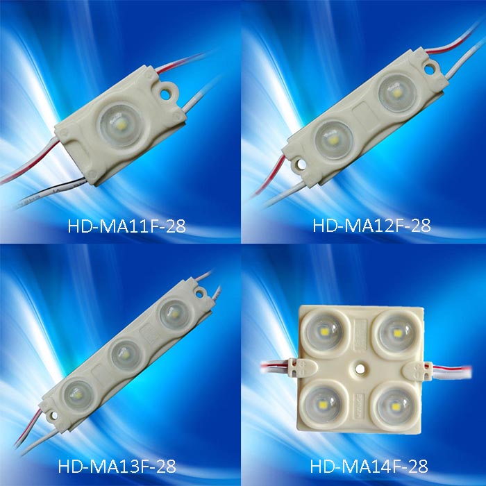 High Quality New Item Injection IP68 Waterproof 160degree 2W 200LM 4LEDS Square SMD LED Module 2835