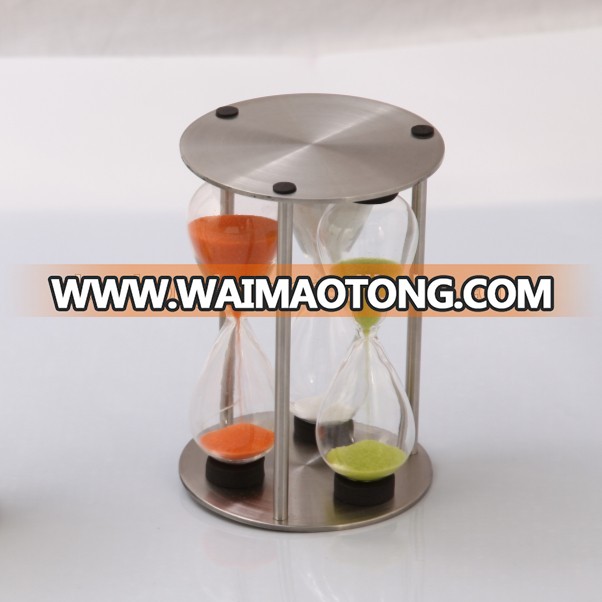 Novelty Home Decor Metal 3 in 1 Tea Timer Hour Glass 3 4 5 Min