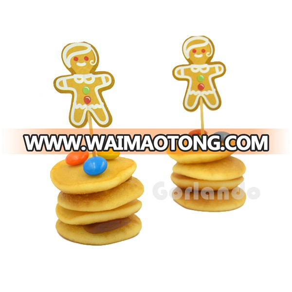 cookie food printing decoration custom flag toothpick