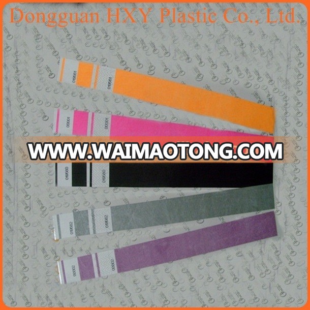 HXY Professional 4c tyvek wristbands printing for promotional gifts