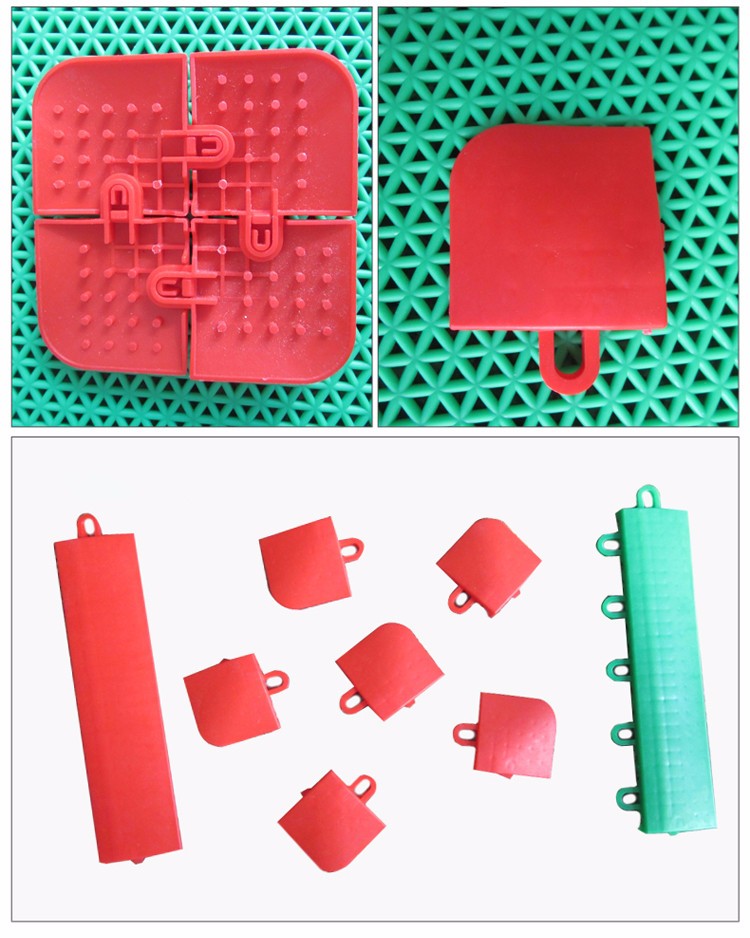 pp outdoor interlocking plastic floor tile for basketball court PP plastic tile