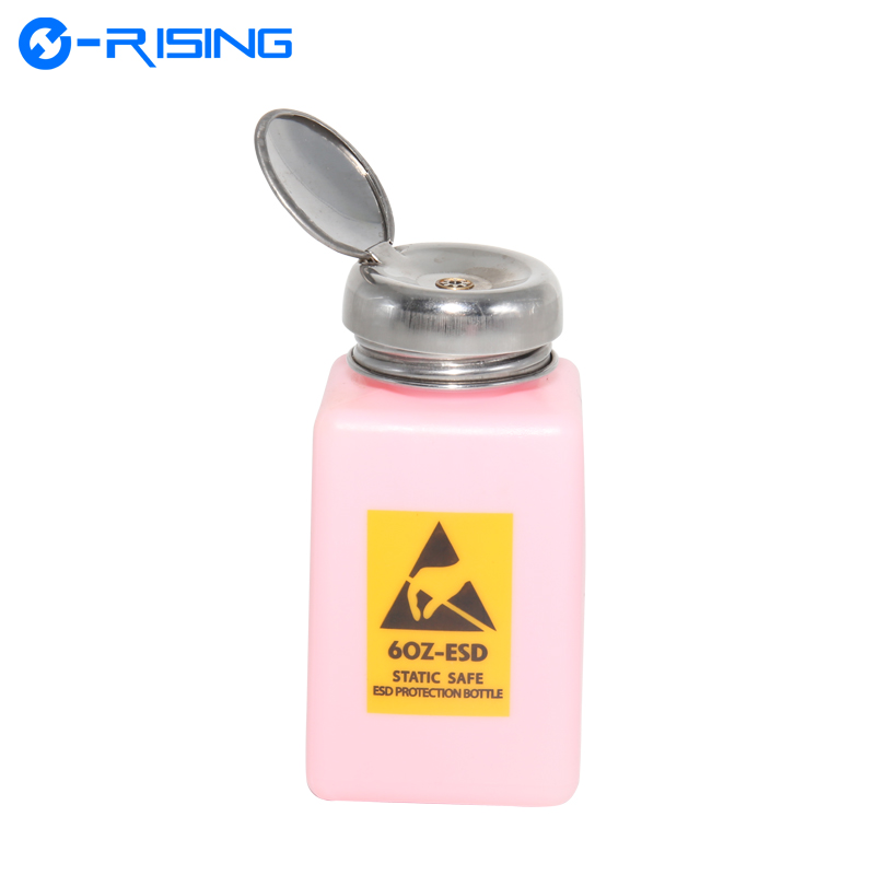 Customized High Quality 6OZ Antistatic Alcohol Dispenser ESD Alcohol Bottles