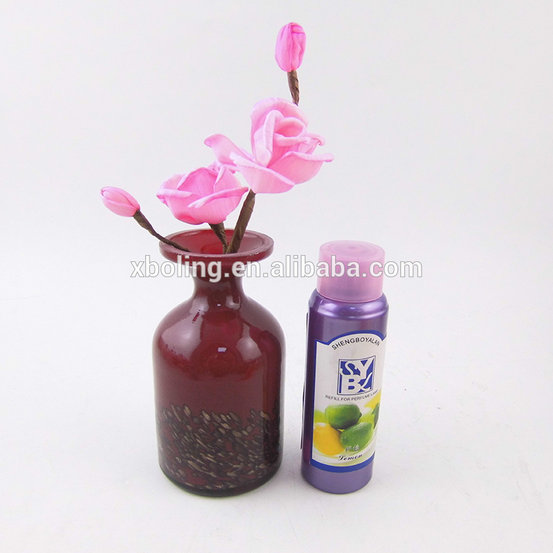 Lovely Flower Empty Oil Fragrance Glass Reed Diffuser Bottle Gift Set