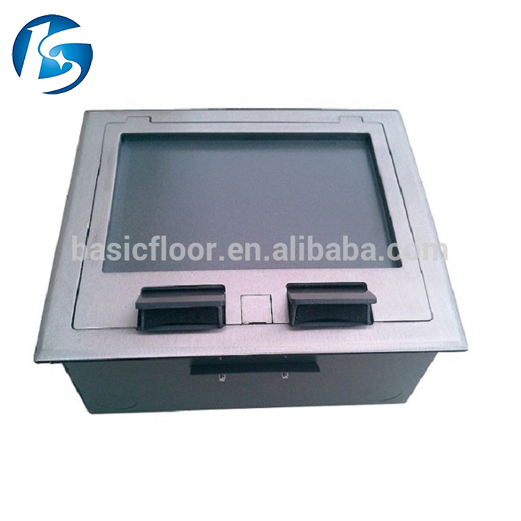 Newest design stainless steel data recessed floor box