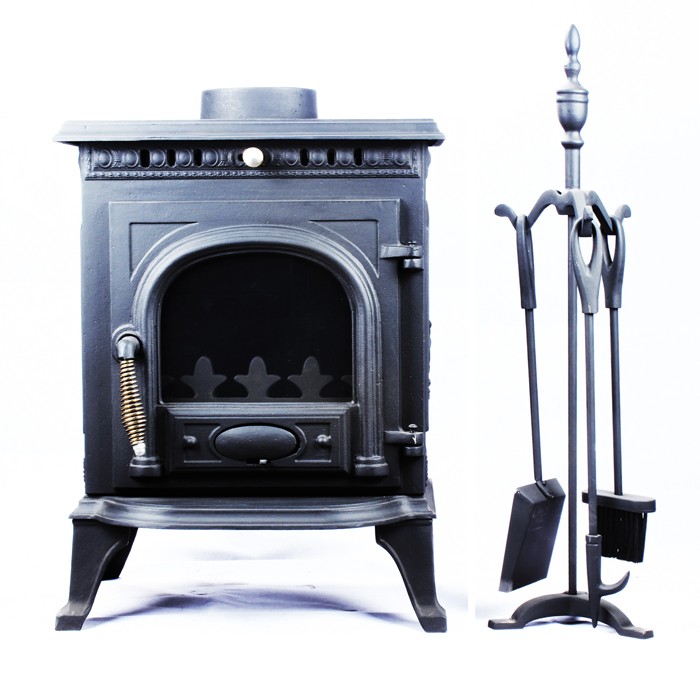 Top protector cast iron or steel wood burning stove